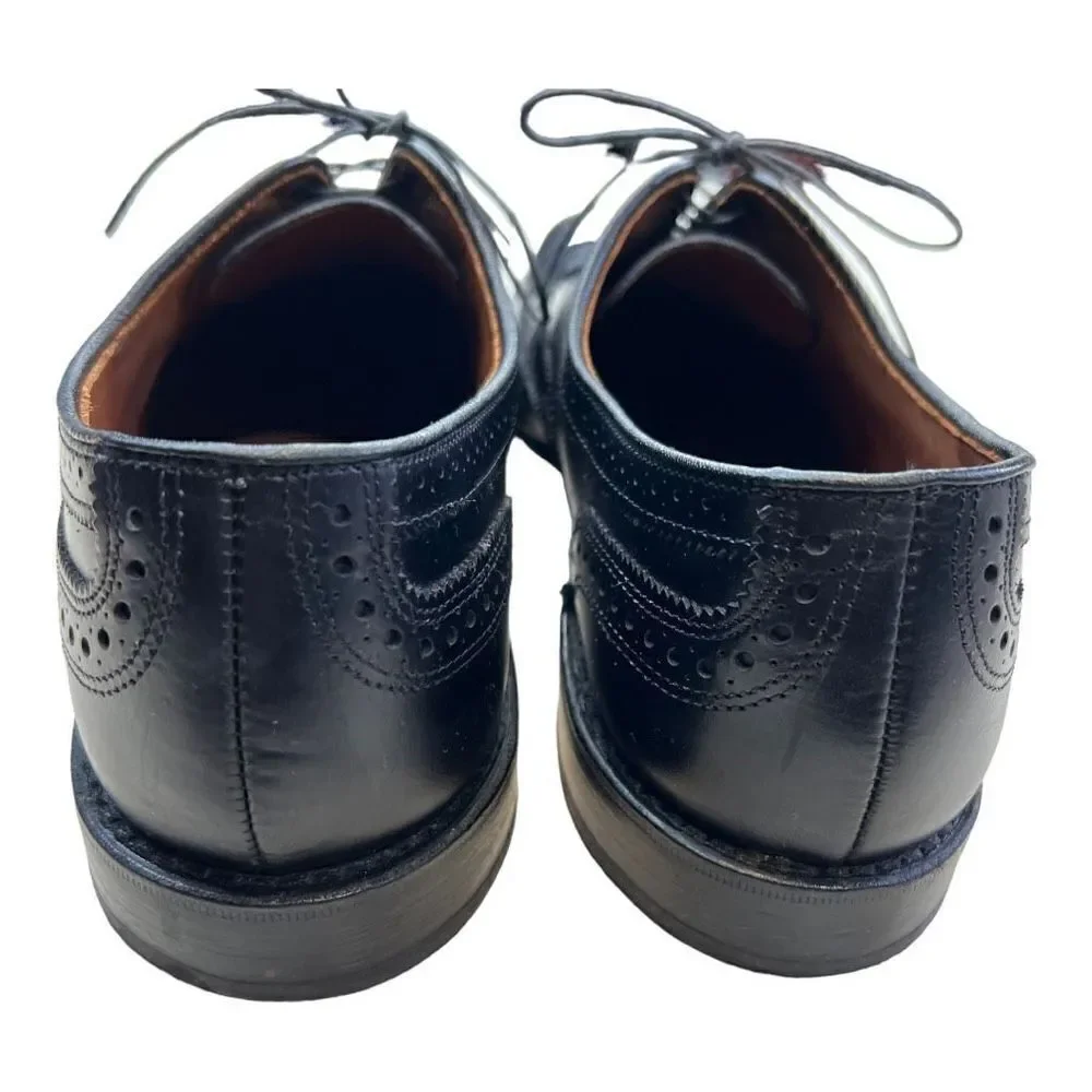 Allen Edmonds Mc Allister Mens Leather Wingtip Oxfords Dress Shoes Black Size 14